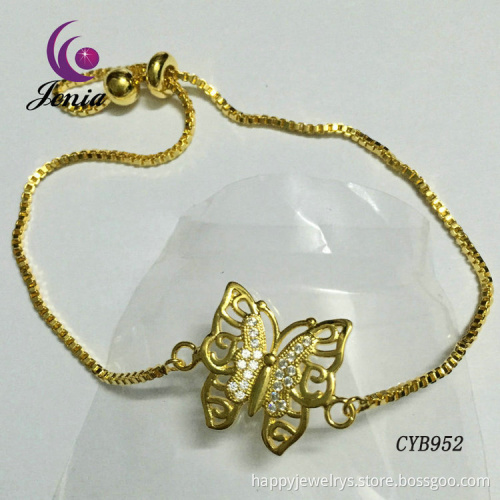 Jenia 2016 Hot European Custom Brass Charm Bracelets